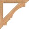 Ekena Millwork Balboa Traditional Smooth Bracket w/ Offset Brace, Western Red Cedar, 5 1/2"W x 36"D x 36"H BKT0604X36X36BOA01SWR - alternate 4